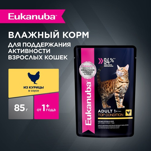 Eukanuba Adult Top Condition влажный корм для взрослых кошек Курица