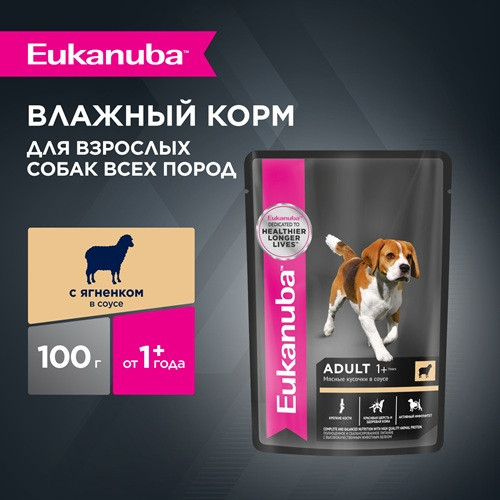 Eukanuba Adult влажный корм для собак всех пород Ягненок