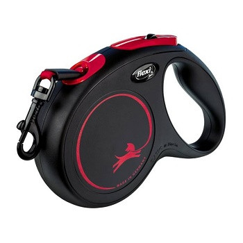Flexi New Classic Black Fire Special Edition поводок-рулетка ременной M (5 м, 25 кг)