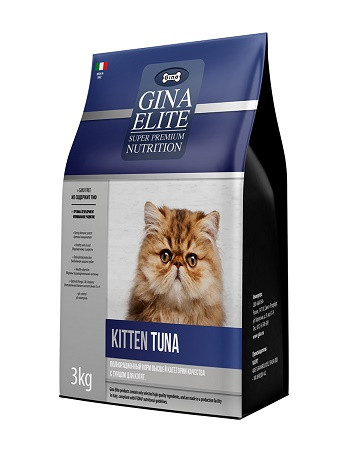 Gina Elite Kitten Tuna сухой корм для котят