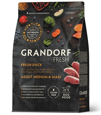 Grandorf Fresh Adult Medium&Maxi сухой корм для собак средних и крупных пород Утка