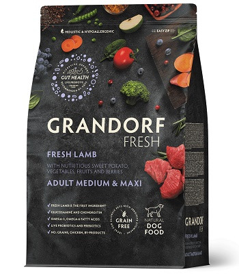 Grandorf Fresh Adult Medium&Maxi сухой корм для собак средних и крупных пород Ягненок