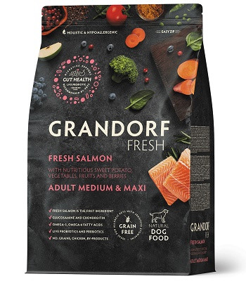 Grandorf Fresh Adult Medium&Maxi сухой корм для собак средних и крупных пород Лосось