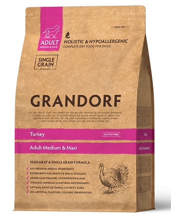 Grandorf Adult Medium & Maxi Turkey сухой корм для взрослых собак