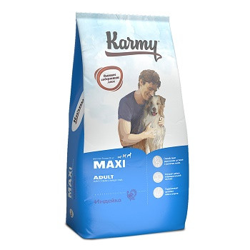 Karmy Maxi Adult сухой корм для собак крупных пород с индейкой