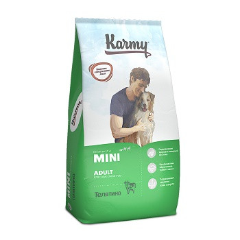 Karmy Mini Adult сухой корм для собак мелких пород с телятиной