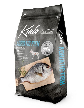 Kudo Adult Medium&Maxi Adriatic Fish сухой корм для взрослых собак средних и крупных с рыбой