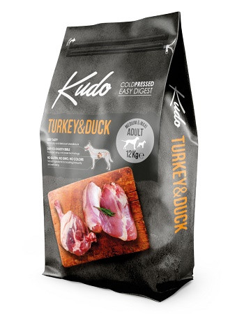 Kudo Adult Medium&Maxi Turkey&Duck сухой корм для взрослых собак средних и крупных пород с индейкой