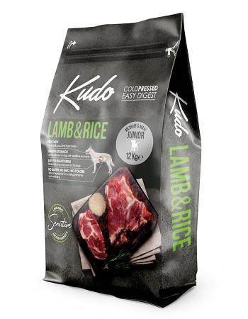 Kudo Junior Medium&Maxi Lamb&Rice сухой корм для щенков средних и крупных пород с ягненком