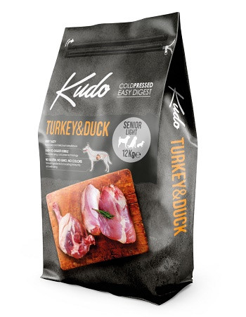 Kudo Senior/Light Turkey&Duck сухой корм для пожилых и склонных к полноте собак с индейкой