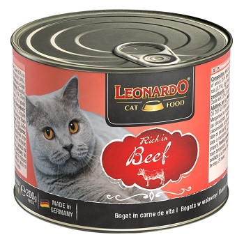Leonardo Quality Selection Rich In Beef консервы для кошек с говядиной