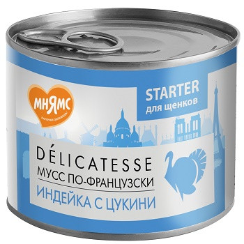 Мнямс Delicatesse консервы для щенков Мусс по-французски