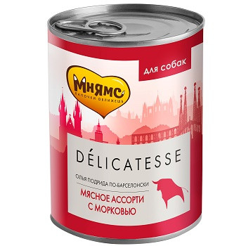 Мнямс Delicatesse консервы для собак Олья Подрида по-барселонски