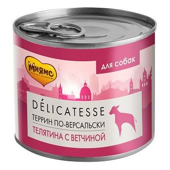 Мнямс Delicatesse консервы для собак Террин по-версальски