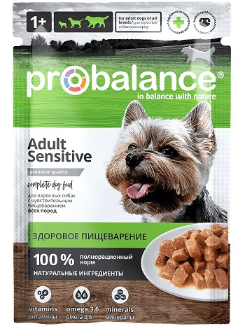 ProBalance Adult Sensitive пауч для взрослых собак с чувствительным пищеварением 85 г