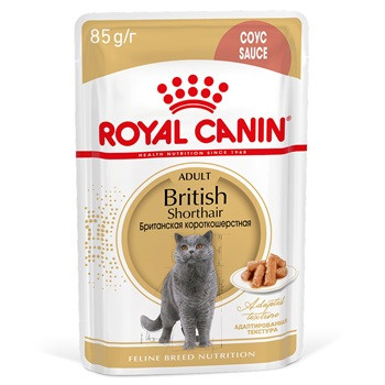 Royal Canin British Shorthair влажный корм для кошек в соусе