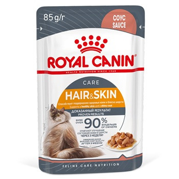 Royal Canin Hair&Skin Care влажный корм для кошек в соусе (28 шт.)