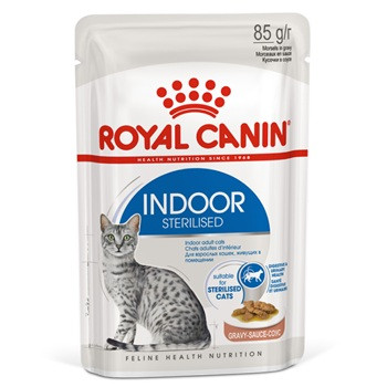 Royal Canin Indoor Sterilised влажный корм для кошек в соусе (28 шт.)