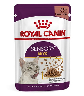 Royal Canin Sensory Taste влажный корм для кошек в соусе (12 шт.)