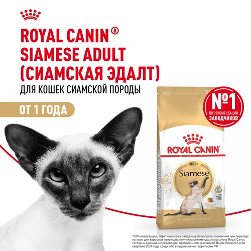 Royal Canin Siamese Adult сухой корм для кошек сиамской породы