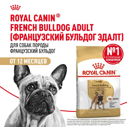 Royal Canin French Bulldog Adult сухой корм для собак породы французский бульдог