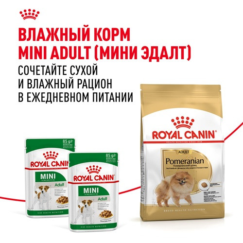 Royal Canin Pomeranian Adult сухой корм для собак породы померанский шпиц