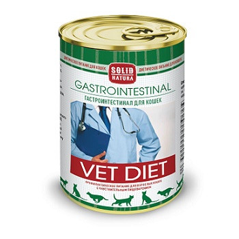 Solid Natura Vet Gastrointestinal диетический влажный корм для кошек