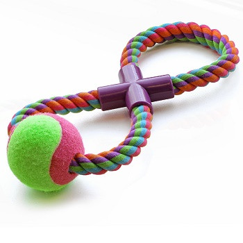 Triol игрушка для собак "Веревка-восьмёрка, мяч"