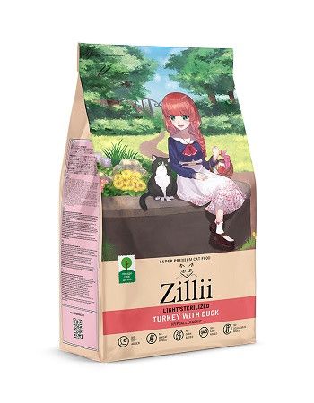 Zillii Light/Sterilized сухой корм для кошек Индейка с уткой