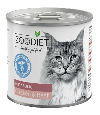Zoodiet Metabolic консервы для кошек при нарушениях обмена веществ