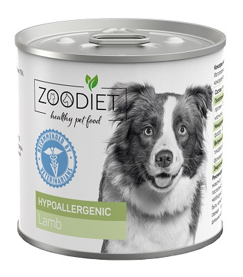 Zoodiet Hypoallergenic Lamb консервы для собак при аллергии
