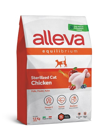 Alleva Equilibrium Sterilized Chicken сухой корм для стерилизованных кошек с курицей