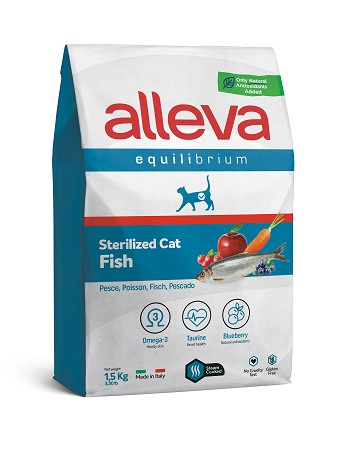 Alleva Equilibrium Sterilized Fish сухой корм для стерилизованных кошек с рыбой
