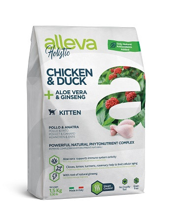 Alleva Holistic Kitten Chicken & Duck сухой корм для котят с курицей и уткой