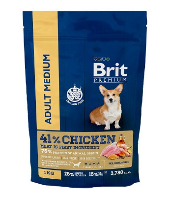 Brit Premium Adult Medium сухой корм для собак средних пород