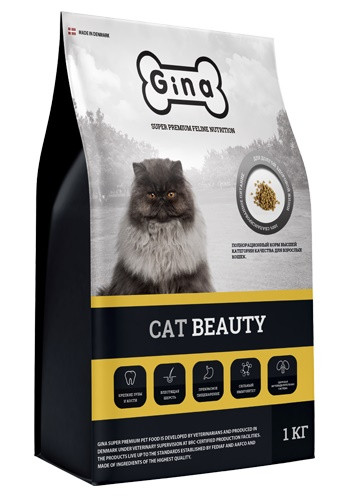 Gina Cat Beauty сухой корм для взрослых кошек