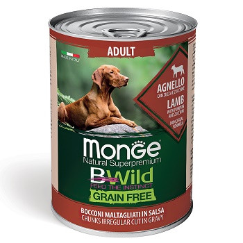 Monge BWild Adult консервы для взрослых собак с ягненком