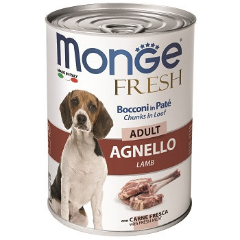 Monge Dog Fresh Adult консервы для собак с ягненком