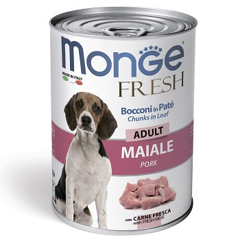 Monge Dog Fresh Adult консервы для собак со свининой