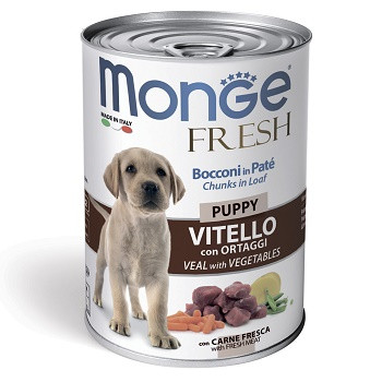 Monge Dog Fresh Puppy консервы для щенков с телятиной и овощами