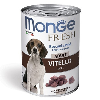 Monge Dog Fresh Adult консервы для собак с телятиной