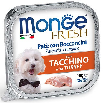 Monge Dog Fresh консервы для собак с индейкой