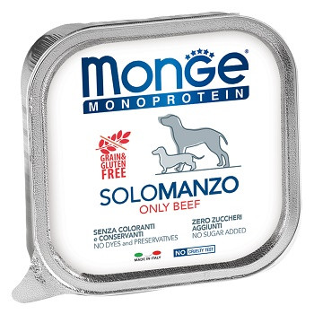 Monge Dog Monoprotein Solo консервы для собак с говядиной