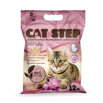 Cat Step Tofu Lotus наполнитель растительный комкующийся