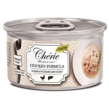Pettric Cherie Chicken Formula консервы для кошек Курица с куриной печенью в соусе