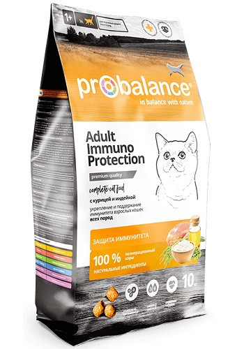 ProBalance Immuno сухой корм для взрослых кошек с курицей и индейкой