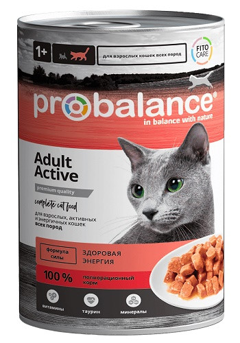 ProBalance Active консервированный корм для активных кошек 415 г