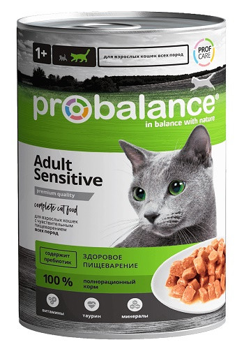 ProBalance Sensitive консервированный корм для кошек с чувствительным пищеварением